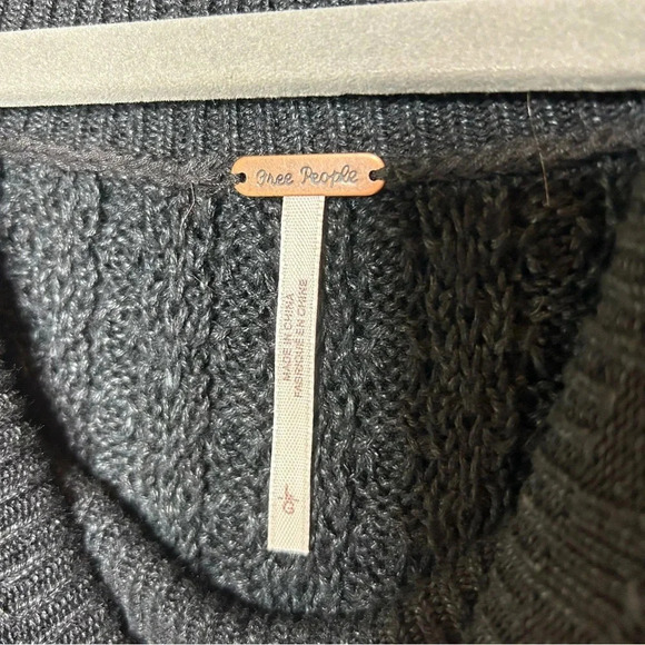 Free People Crazy in Love Sweater Black Size Large - Picture 4 of 6